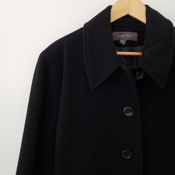Liz Claiborne Jackets & Blazers - Liz Claiborne || Plus 18 Black Coat Wool Blend